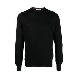 La Fileria Round-neck Knitwear, male, Black, 2XL, Round-neck Knitwear