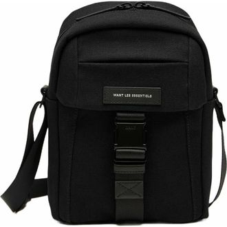 Want Les Essentiels Brantford Organic Cotton Canvas Crossbody Bag in Black at Nordstrom
