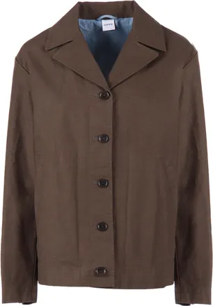 Aspesi Boxy Cropped Button Jacket