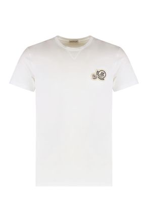 Moncler T-Shirt Round Neck In Cotton