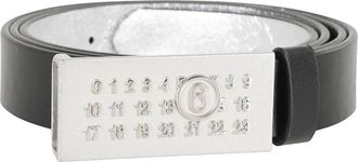 Maison Margiela Numeric Belt - Dames - Riemen - Zwart - ONE Size - Leer - Accessoires