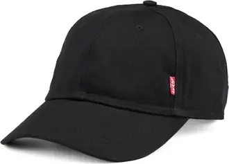 Levi's Accessoires, unisex, Zwart, ONE Size, Red Tab Zijlogo Baseballpet