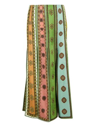 Alemais side-slit skirt - women - Viscose - 10 - Green