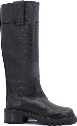 Via Roma 15 Hoge Laarzen - Dames - Hoge Laarzen - Zwart - 40 EU - Leer - Schoenen