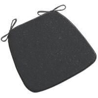 OEM Coj&iacute;n Para Silla De Comedor, De Espuma Viscoel&aacute;stica Antideslizante Con Correas, 45 X 42 Cm, Negro - Crezuo