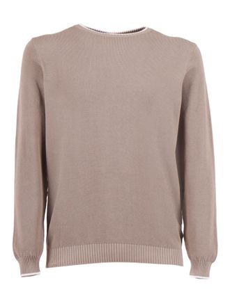 Fedeli Classic Crew Neck Long Sweater