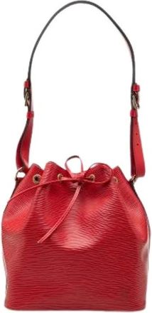 Louis Vuitton Pre-owned Bucket Bags, female, Red, Size: ONE SIZE Pre-owned Petit Noe