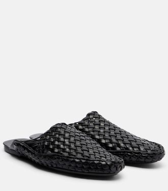 The Row Woven leather mules