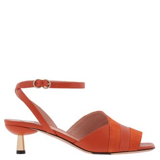 Bally Caroll 45 Lamb Leather Sandals, Brand Size 38 ( US Size 7.5 )