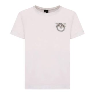 Pinko T-Shirts, female, White, Size: XS Nambrone T-shirt