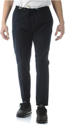 Daniele Alessandrini Jeans - Heren - Slim Fit Broeken - Blauw - L - Katoen - Broeken