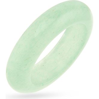 LI&Eacute; STUDIO Ines Aventurine Ring in Green Averturine at Nordstrom, Size 6
