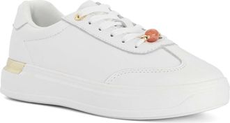 Dune London Womens Ladies Elasa - Leather Cupsole Trainers - White - Size UK 5