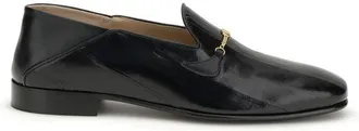 Valentino Garavani Black Calf Leather Bos Taurus Slip-On Mens Loafers