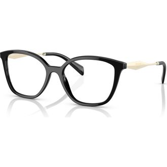 Prada 54mm Butterfly optical glasses in Black at Nordstrom