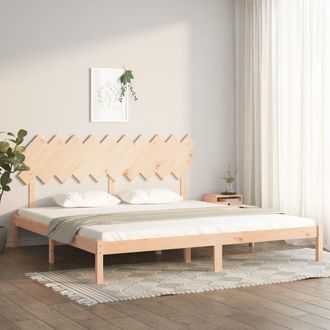 Berkfield Home Bed Frame 200x200 cm Solid Wood in Brown