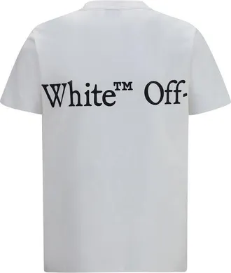 Off-white Logo-Print Cotton T-Shirt - White