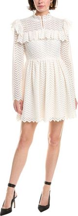 Rebecca Taylor Chevron Lace Mini Dress