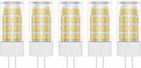 OEM 5 Lampadine Led G4, 5 W, Lampadina A Incandescenza, 51 Smd, 2835 Led, Bianco Caldo, 3000 K, Sorgente Luminosa A Led, 400 Lm, Equivalente A Lampadina A