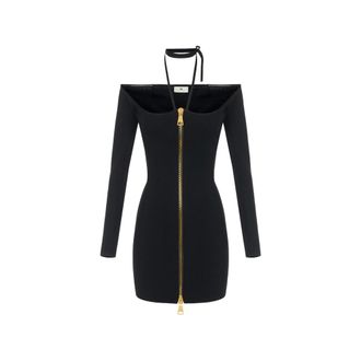 Elisabetta Franchi Dames, Jurken, Zwart, Maat: XL