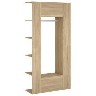 Berkfield Home Hallway Cabinets 2 pcs Sonoma Oak Engineered Wood in Brown