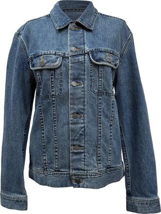 A.P.C. Pre-owned Womens Buttoned Jacket with Chest Pockets in Blue Cotton Denim - Size EU 50 (Womens)
