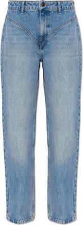 Rotate High-waisted Jeans - Dames - Regular Fit Jeans - Blauw - W28 - Katoen - Jeans