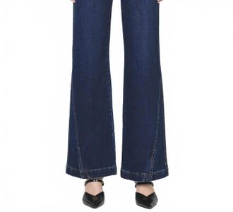 Dear John Denim Fiona High Rise Wide Leg Jean In Blue