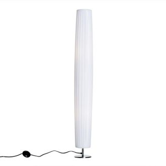 OEM L&aacute;mpara De Pie Moderna Para Dormitorio Comedor Sal&oacute;n (2 E27 Bombilla) Interruptor De Y Bajo Consumo Con Base De Acero Inoxidable 120 Cm Blanco