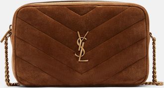 Saint Laurent Borsa a tracolla Loulou Medium in suede