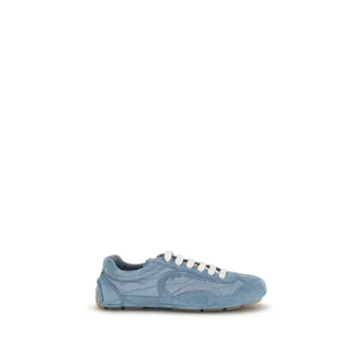 Prada Blue Lamb Ovis Aries Aries Athletic Womens Sneakers