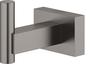 GROHE Ganchos Para Batas Essentials Cube, Grafito Duro Cepillado