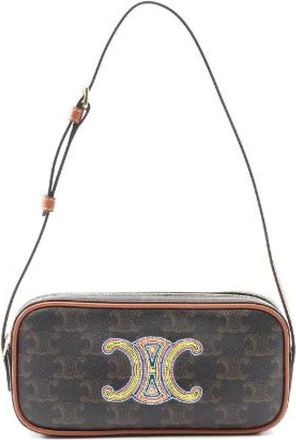 Celine Pre-owned Cross Body Bags, female, Brown, Size: ONE SIZE Pre-owned Vintage Cross Body Bag