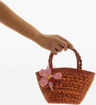 Amor y Mezcal Shopper met bloemdetail - Rood