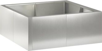 vidaXL Muro De Contenci&oacute;n 4 Uds. 100 X 100 X 30 Cm Acero Inoxidable Vidaxl