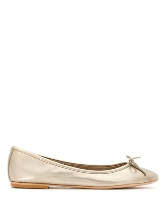 Sarah Chofakian Sarita leather ballerinas - women - Goat Skin - 39 - Neutrals