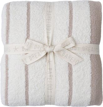 Barefoot Dreams Cozychic Border Stripe Throw
