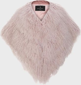 Gorski Select Mongolian Lamb Shearling Shawl