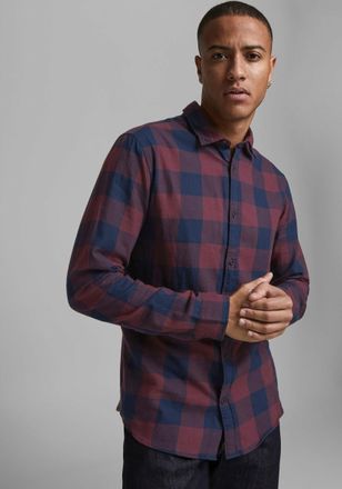 Jack & Jones Karohemd »JJ JJEGINGHAM TWILL SHIRT L/«