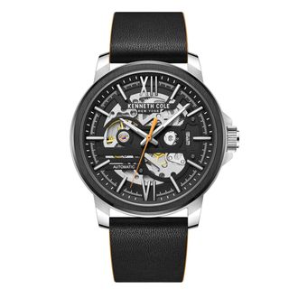 Kenneth Cole Automatic Black Skeleton Dial Mens Watch KCWGE2217110