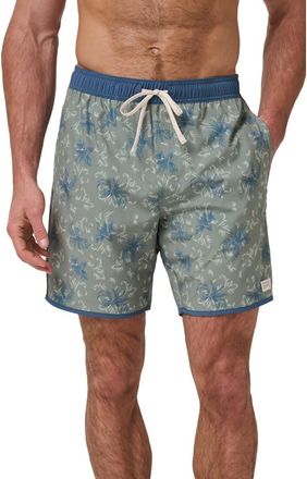 Travis Mathew Ocean Opulence Board Shorts in Sea Spray at Nordstrom, Size Xx-Large