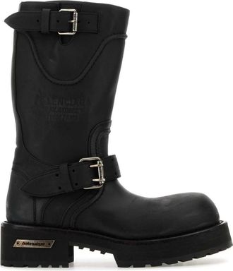 Balenciaga Black Leather Boots