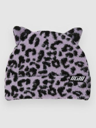 A.Lab Lavender Leopard Beanie