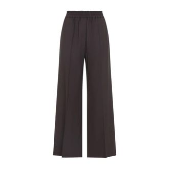 Brunello Cucinelli Brunello Cucinelli, Wide Trousers, female, Brown, Size: XS Wide Leg Pants