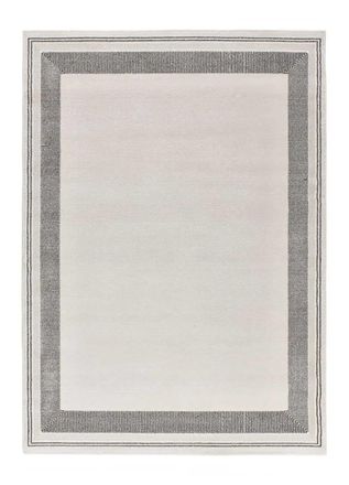 Atticgo Alfombra moderna blanco/negro 140x200 cm