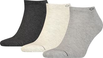 Calvin Klein Mens Socks (Pack of 3), Mid Grey Melange, One Size