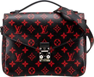 Louis Vuitton Pre-owned Printed Leather Satchel - Dames - Vintage Schoudertas - Veelkleurig - ONE Size - Leer - Vintage