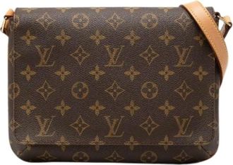 Louis Vuitton Pre-owned Cross Body Bags, female, Brown, Size: ONE SIZE Pre-owned Musette Tango Monogram Shoulder Bag