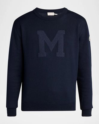 Moncler Men & apos;s Logo Drop Shoulder Sweatshirt