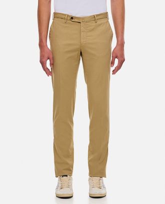 PT01 Beige Slim Fit Trousers